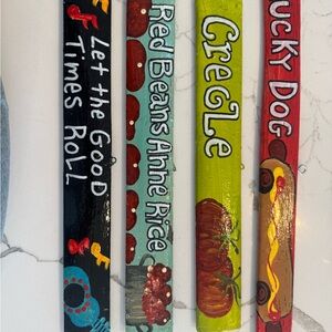 Authentic New Orleans shutter slats - set of four